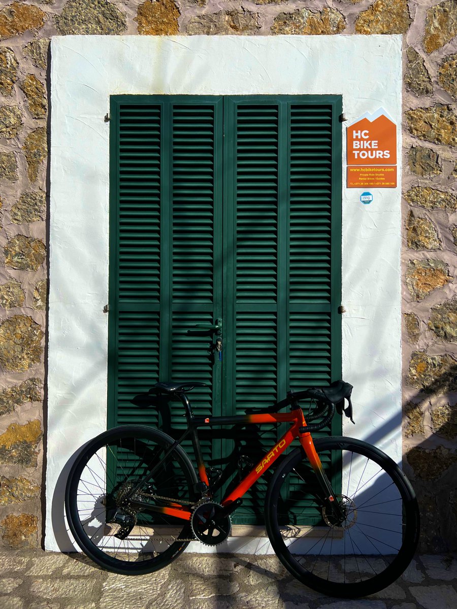 Sun is out, snow is gone and our Sarto rental bikes are ready for busy spring in Mallorca. #mallorcacycling