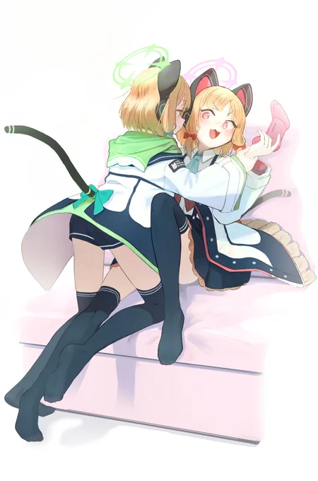 罰ゲーム#ブルアカ #才羽モモイ#才羽ミドリ 