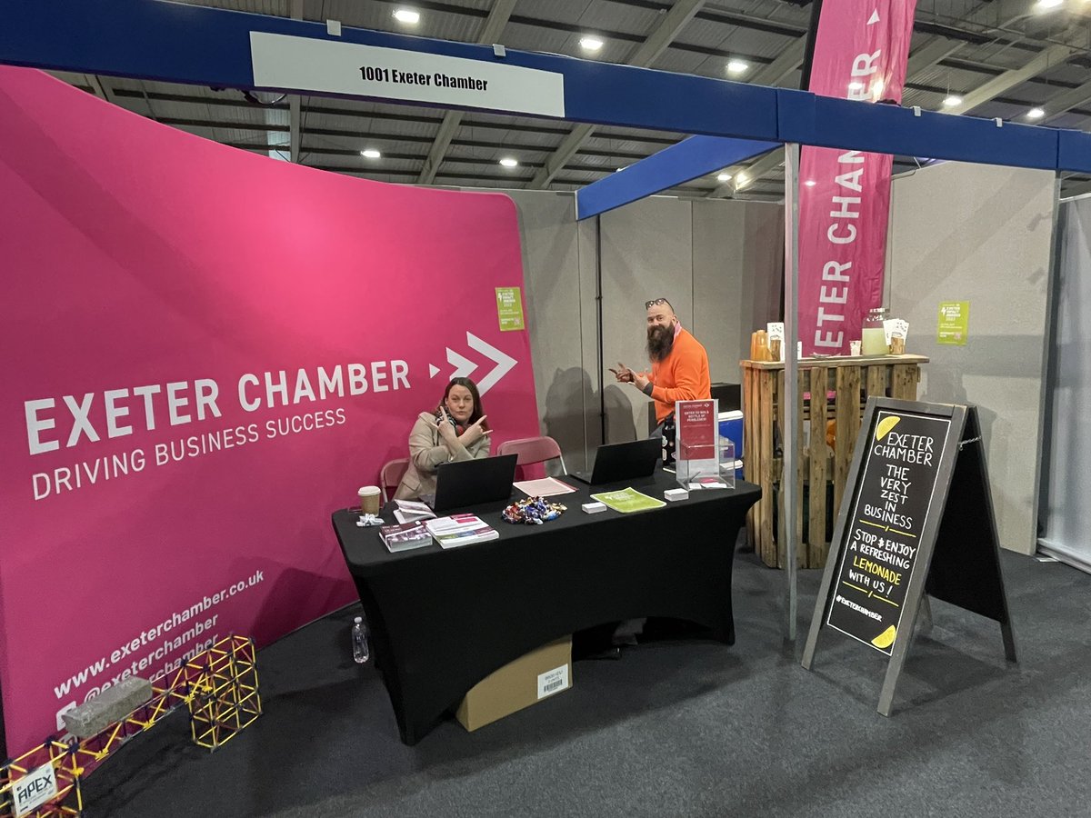 exeterchamber's tweet photo. Itβs @swbusinessexpo day!
Come and see us on stand 1001 for a chat and a cup of freshly made lemonade! π #swbusinessexpo #business #exeter https://t.co/Na2jyjAUbo