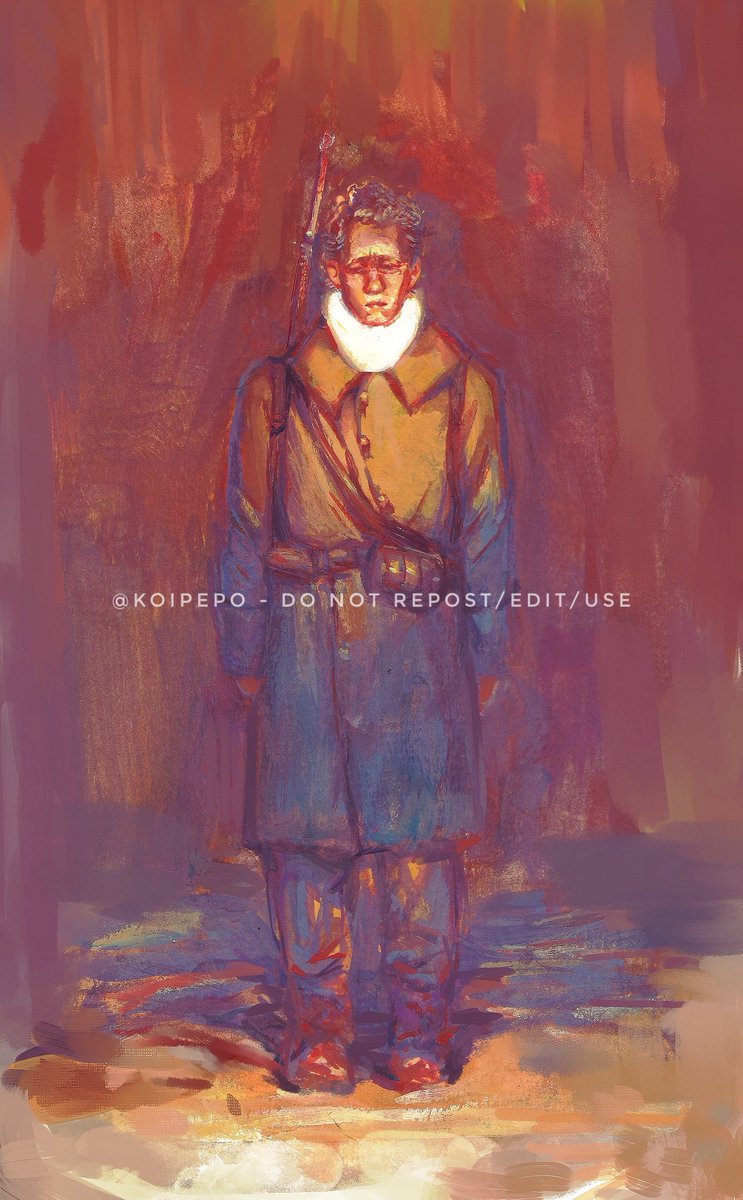 koipepo's tweet photo. A Lone child, gouache &amp; edited in CSP
#AllQuietInTheWesternFront #PaulBaumer #gouache https://t.co/WUenpKeAgv
