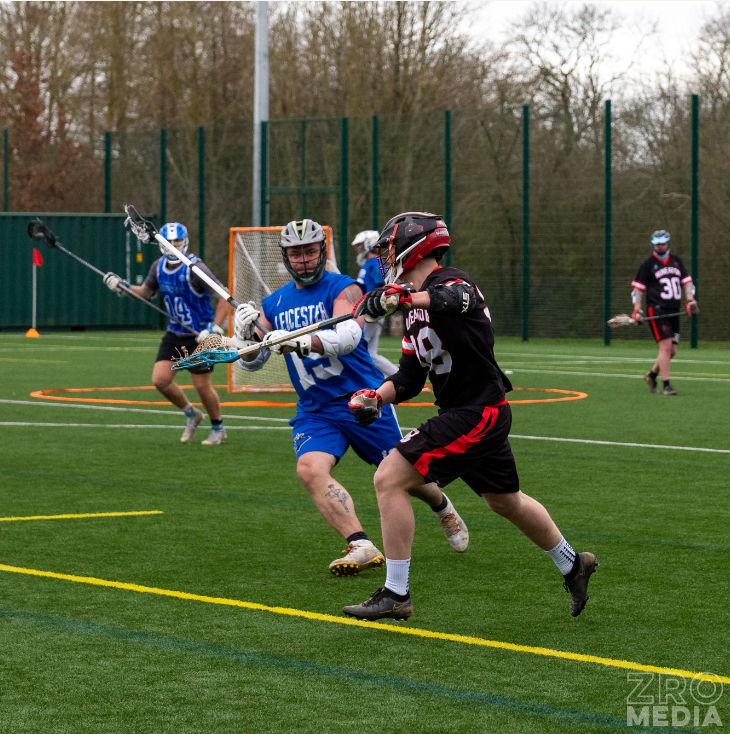Ferg_not_Serg's tweet photo. Outside work, I play a niche sport in the UK - lacrosse. At the weekend, my team won the Midlands League title for the second year in a row. While there were a few action shots of me (#19), I think this one is probably my favourite...(credit: https://t.co/a55NEesVLQ) https://t.co/LETQ2LEGNi