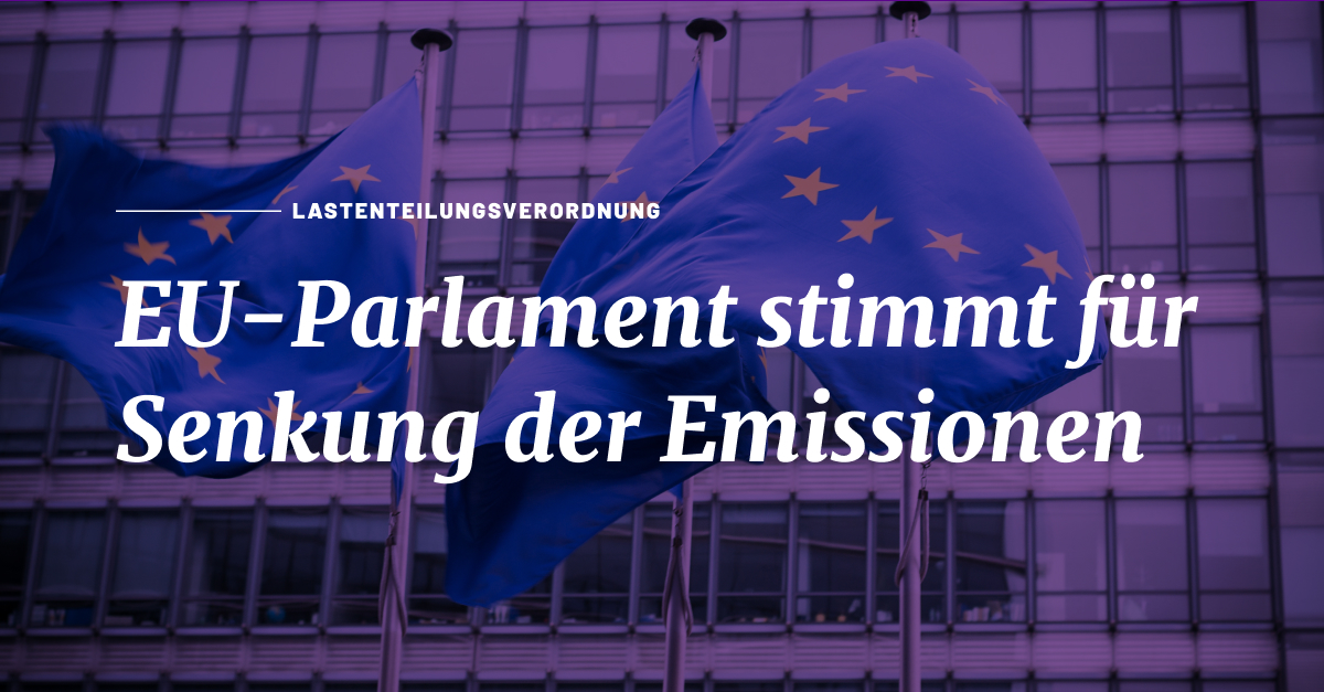 EU-Parlament stimmt für Senkung der #Emissionen🌍 🇪🇺 Mit großer Mehrheit wurde der #Lastenteilungsverordnung zugestimmt. Erstmals müssen alle EU-Staaten ihre #Treibhausemissionen um 10-50% verringern. Hier geht's zu den Zielvorhaben der Mitgliedstaaten: bit.ly/3mV5eBs