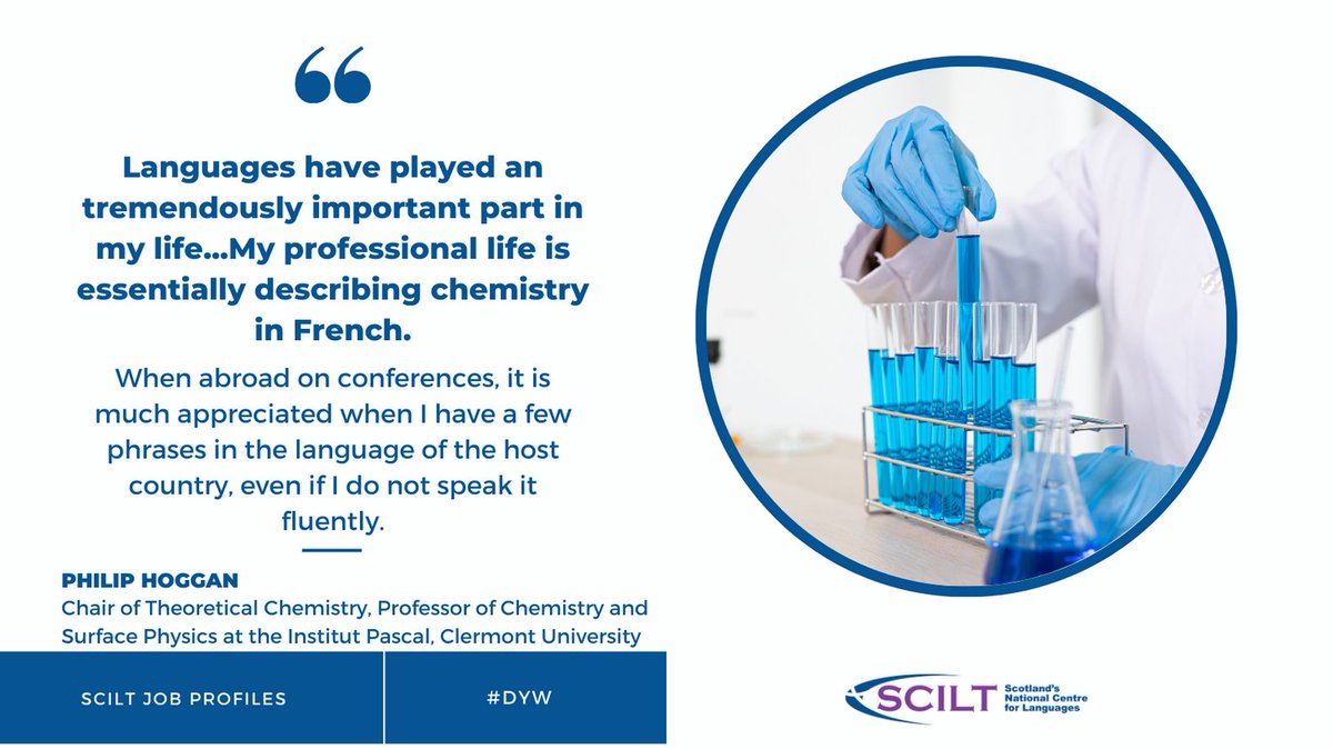 scottishcilt's tweet image. It's British Science Week. Did you know languages can be beneficial when working in the STEM industries? Philip Hoggan tells us how languages have played an important role in his career and personal life. Read his profile: scilt.org.uk/Article/tabid/… #BSW23 @ScienceWeekUK