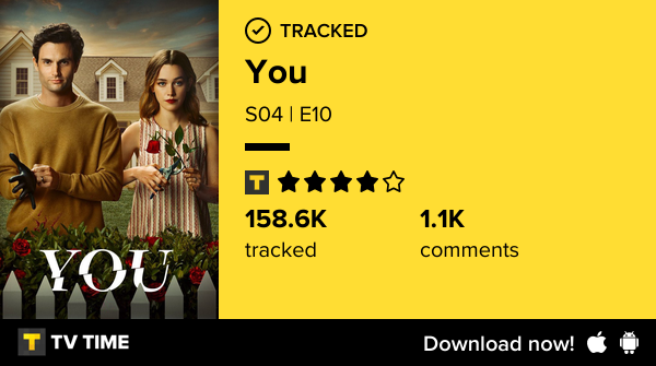 taeuphxria's tweet photo. I've just watched episode S04 | E10 of You! #you  https://t.co/KOLamaGspx #tvtime https://t.co/sKrFnmAcL0