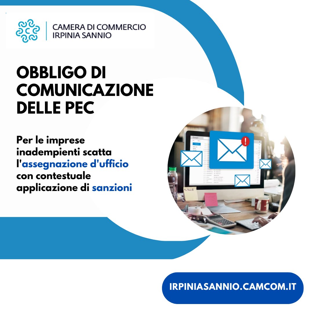 RT @CCIAAIS: Obbligo di comunicazione delle #PEC per le imprese.

Regolarizzazioni entro il #30aprile per evitare sanzioni e l'assegnazione d’ufficio di un #domiciliodigitale

➡️ bit.ly/3n0K1Wv

#RegistroImprese #Digitale  #pasocial #CassettoDi…