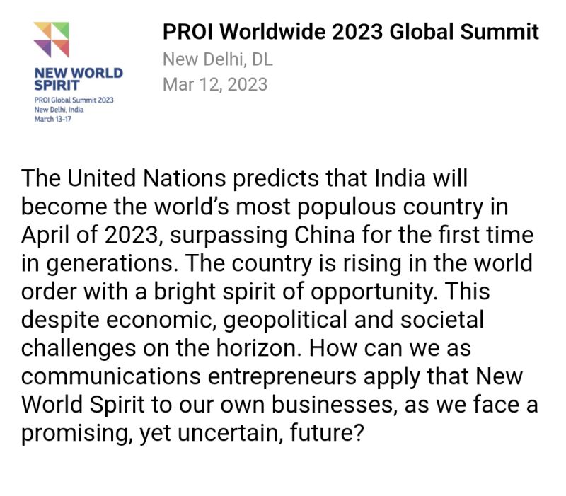 medialabRdc's tweet photo. PROI GLOBAL WORLDWILD SUMMIT, 13-17 March 2023, New Delhi

MEDIA LAD DRC was attendeed and contributed to the reflection on NEW WORD SPIRIT

https://t.co/oMSAGAfebL https://t.co/lXZ8ULgkJK