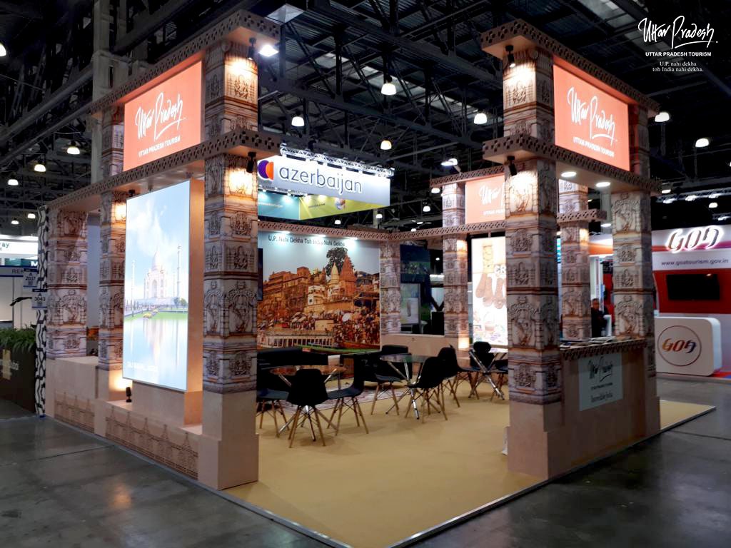 uptourismgov's tweet image. Uttar Pradesh Tourism's  Stand in #MITT #Moscow was inaugurated by Gina Uika, Deputy Chief of Mission, Embassy of India and Ved Prakash Singh, First Secretary, Head, Economic &amp;amp; Commercial Wing, Embassy of India.

#India #Russia #Moscow #UPTourism #IndianEmbassy @IndEmbMoscow