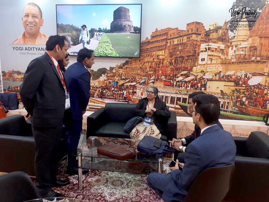 uptourismgov's tweet image. Uttar Pradesh Tourism's  Stand in #MITT #Moscow was inaugurated by Gina Uika, Deputy Chief of Mission, Embassy of India and Ved Prakash Singh, First Secretary, Head, Economic &amp;amp; Commercial Wing, Embassy of India.

#India #Russia #Moscow #UPTourism #IndianEmbassy @IndEmbMoscow