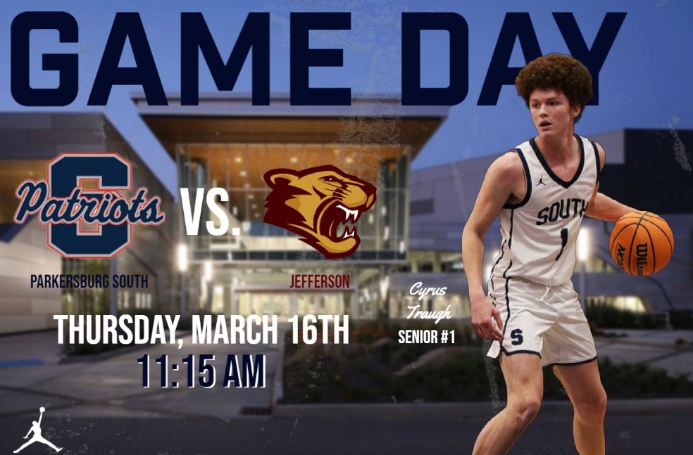 🚨🚨🚨GAMEDAY!🚨🚨🚨
Parkersburg South Boys Basketball
Class AAAA State Semi-Finals
📅:  Thursday, March 16, 2023
📍:  Charleston Coliseum
⏰️:  11:15AM
🏀: Jefferson (17-7) vs Parkersburg South (20-6) 
📻: v969radio.net
🎟: box office
🖥: nfhsnetwork.com/events/wvssac/…