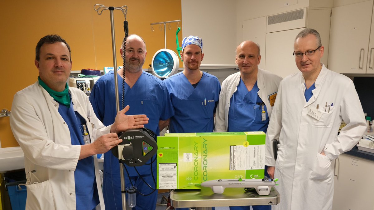 Erweitertes Behandlungsspektrum unserer #Universitätsklinik für #Kardiologie, Angiologie + Internistische Intensivmedizin: Orbitale #Atherektomie mittels "Diamondback 360® Coronary Orbital Atherectomy System". #mitherzundhightech #kardiologie #ukowl #diamondback360 #csi