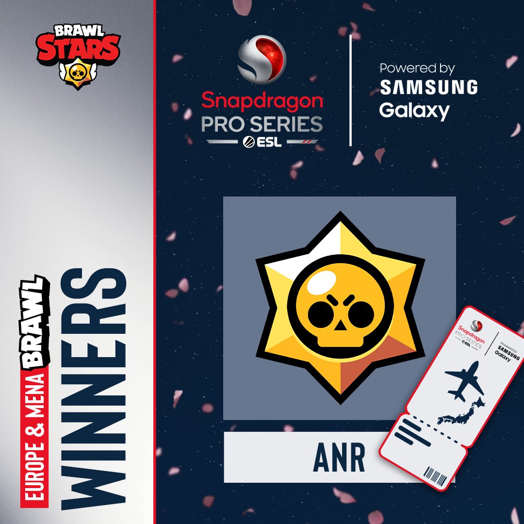 #ICYMI - The winners of #SnapdragonProSeries Europe &amp; MENA Brawl is F/A #ANR! 🏆🎉

<a href="/RamaBSx/">Rama</a> <a href="/Nob_Bs/">Nob?</a> <a href="/alekzzbs/">alekzz</a> and <a href="/Filip47/">Filip Herkules</a>, we hope you'll enjoy your attendee trip to <a href="/DreamHack/">DreamHack</a> Japan! 🇯🇵