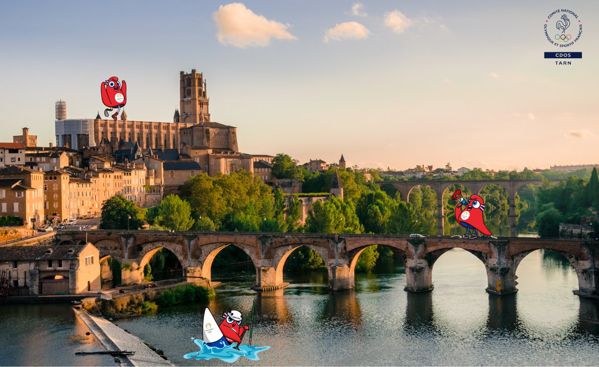 <a href="/Paris2024/">Paris 2024</a> Tout près du Tarn qui coule sous le Pont Vieux à Albi !