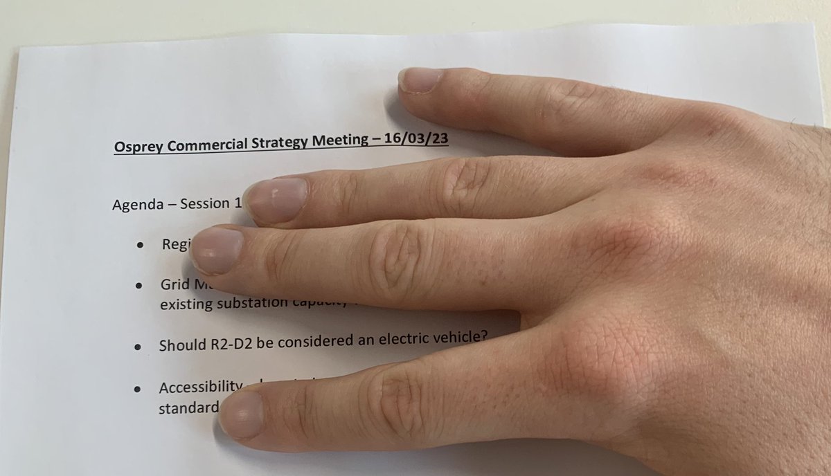 I have managed to sneak a rogue meeting agenda point through today at Osprey. I am as of yet undiscovered 🕵️‍♂️

Any thoughts or supporting arguments on either side are welcome…