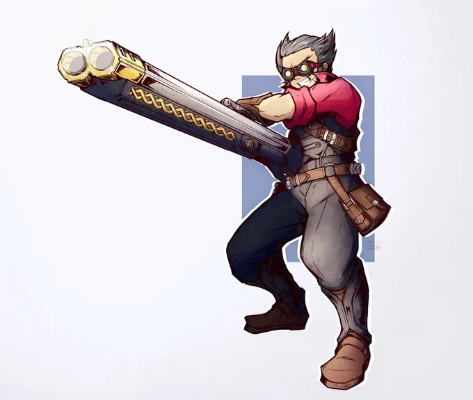 First key art of Mike, Mad Hare Gang's (Ninja) EngineerThe ninja part will come later, most likely when you less expect it. 
