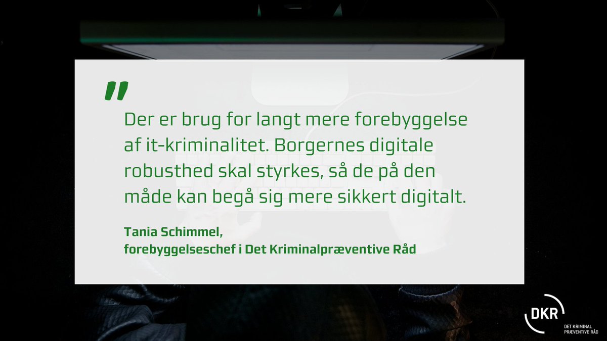 Nyt debatindlæg: Hvordan forebygger vi it-kriminalitet? Det stiller Tania Schimmel, forebyggelseschef i Det Kriminalpræventive Råd, skarpt på i et debatindlæg hos Altinget.dk. Læs med her: altinget.dk/digital/artike…