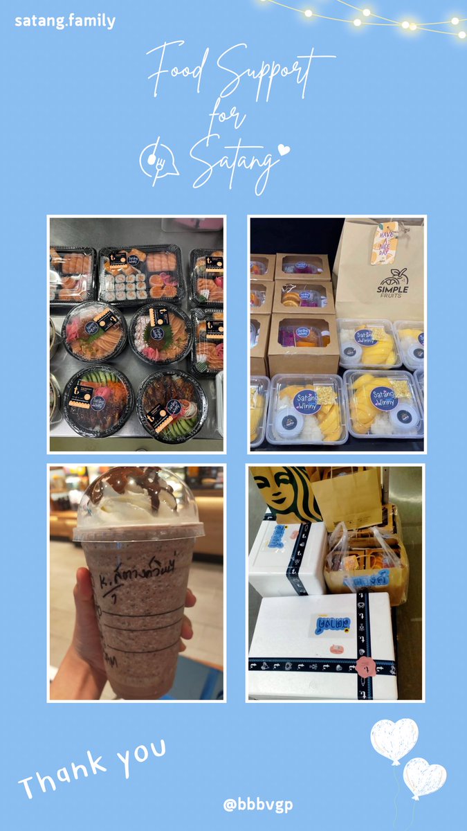 SatangFamily's tweet photo. ✨ เย็นนี้เหนื่อยแล้ว แวะมาทานอาหารอร่อย ๆ น้าา ขอบคุณสำหรับ Food Support ของสตางค์และทีมงาน รอบเย็นวันนี้ด้วยนะครับ @satangktp 🤍

Thank you : @bbbvgp 🙏💙

#FoodSupportForSatang 
#กระปุกของสตางค์
#satangks https://t.co/ef9Zf6RjuV