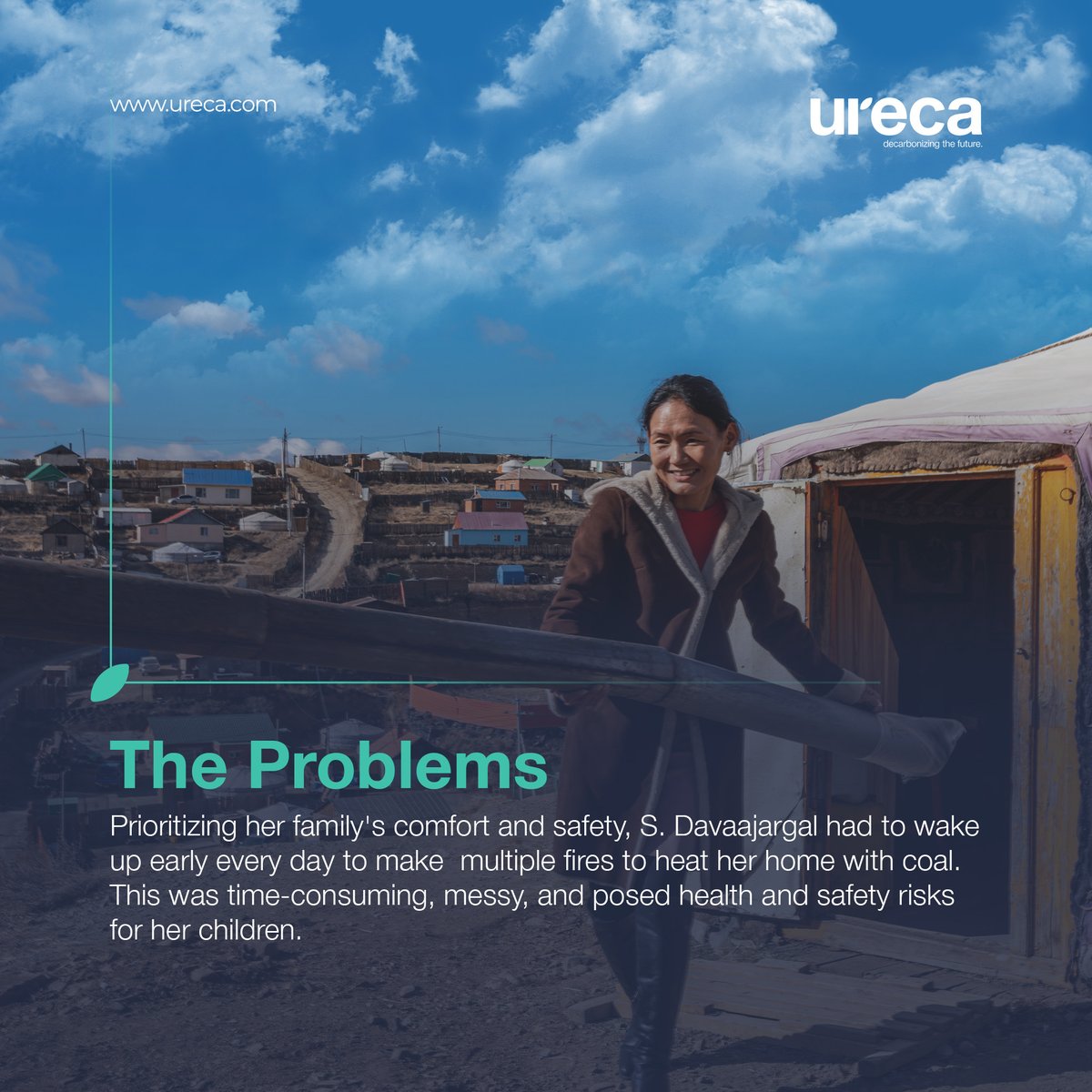 urecaofficial's tweet photo. Introducing S. Davaajargal, whose family has successfully transitioned to renewable energy through URECA's pilot project. 

You can join the climate action movement and support real families on their journey to a cleaner future at https://t.co/1KHQYoXOKb https://t.co/e96B2eepyb