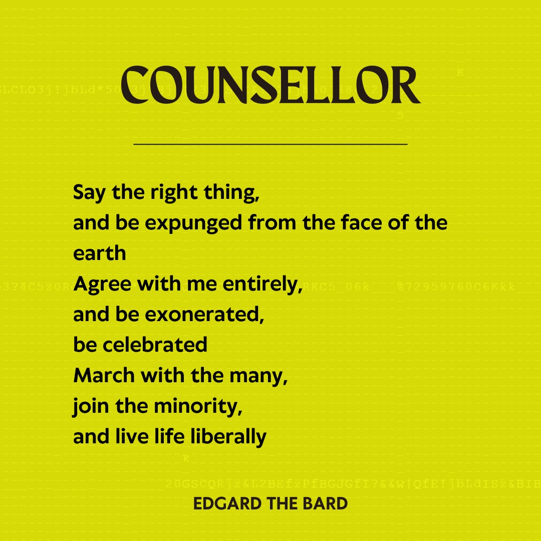 BardEdgard's tweet photo. We live in a plastic age where truth, virtue, debate and forgiveness are commodities best kept under the rug. The voice of discussion has been muzzled by the hands of the peer party and truth has been relegated to a place of has been. https://t.co/AlkZ5yFrw3