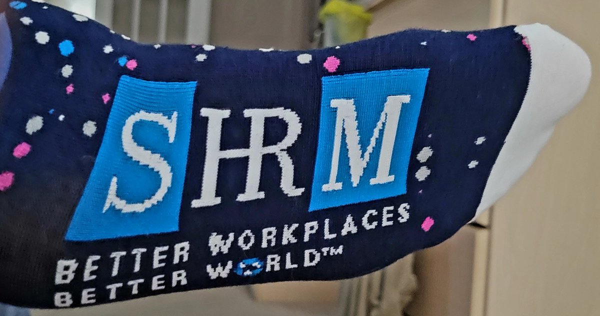 JeffPally's tweet photo. Today's #HRSockShot features my newest pair of @SHRM socks that I will be wearing today to an event for one of our great @WISHRM chapters, SHRM Racine & Kenosha Area! #MySHRMSocks #ILoveHR #SHRM75 #SHRMInfluencer https://t.co/8aA0TQwN1y