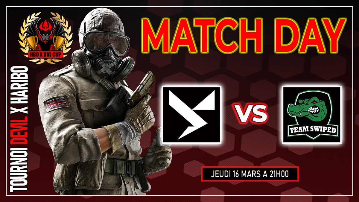 CupChampionShip's tweet photo. 📢 | 𝗔𝗡𝗡𝗢𝗡𝗖𝗘
🏆#Tournoi @EsportDevils X @Haribo_officiel R6 console 🏆
Match Day 👇
🛠️ : @YoDeSports 🆚 @Team_Swiped
🗓️Jeudi 16 mars
🕘 21h00
🎙️ @EsportDevils
Lien du live : https://t.co/IWBV8GKZeH
Bonne chance à tous 💪
un #RT = un encouragement🤝 https://t.co/6F0GCI3sdX
