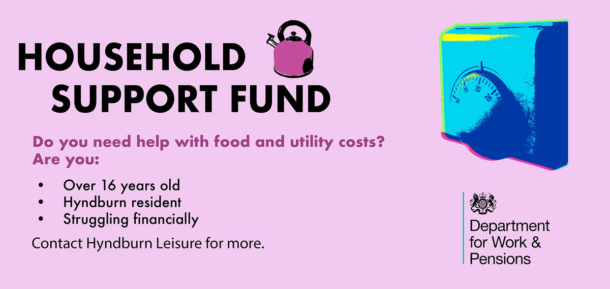 Struggling with bills? Extra help is available now for #Hyndburn residents struggling with the #costofliving. Apply for the Household Support Fund via the link below👇You do not need to be in receipt of benefits to apply. hyndburnleisure.co.uk/community/hous… #HSFHyndburn
