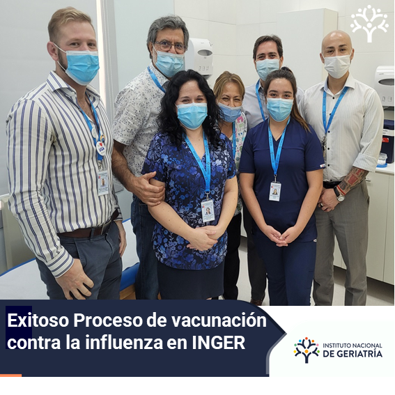 Exitosa ha sido la vacunación contra la influenza en <a href="/ingerchile/">Instituto Nacional de Geriatría</a> en tres días que ha durado el proceso. Se han vacunado 185 funcionarias/os representando el 80% de la dotación institucional.