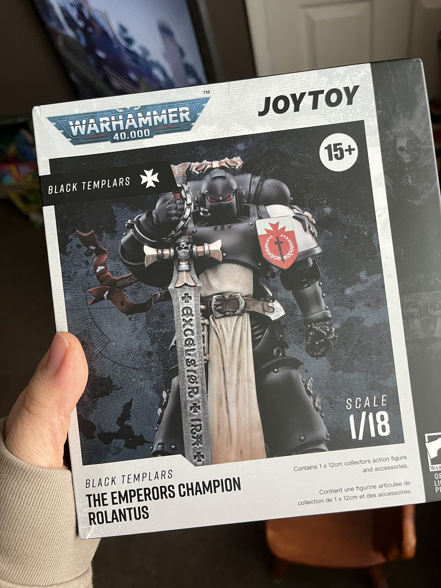 Well this was a nice surprise in the mail. I forgot I even preordered it! Thanks past me! #WarhammerCommunity #joytoy #blacktemplars
