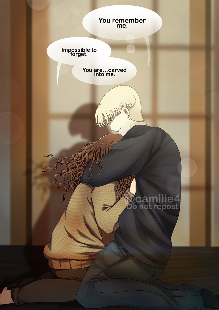 Camiiie4's tweet photo. "You remember me."

He hadn't meant to say it aloud, and if he hadn't been so close to her ear, she'd have never heard it.

"Impossible to forget," she mumbled back. "You are…carved into me."

Chapter 33 of Isolation by Bexchan https://t.co/AJFnUSBW9Z