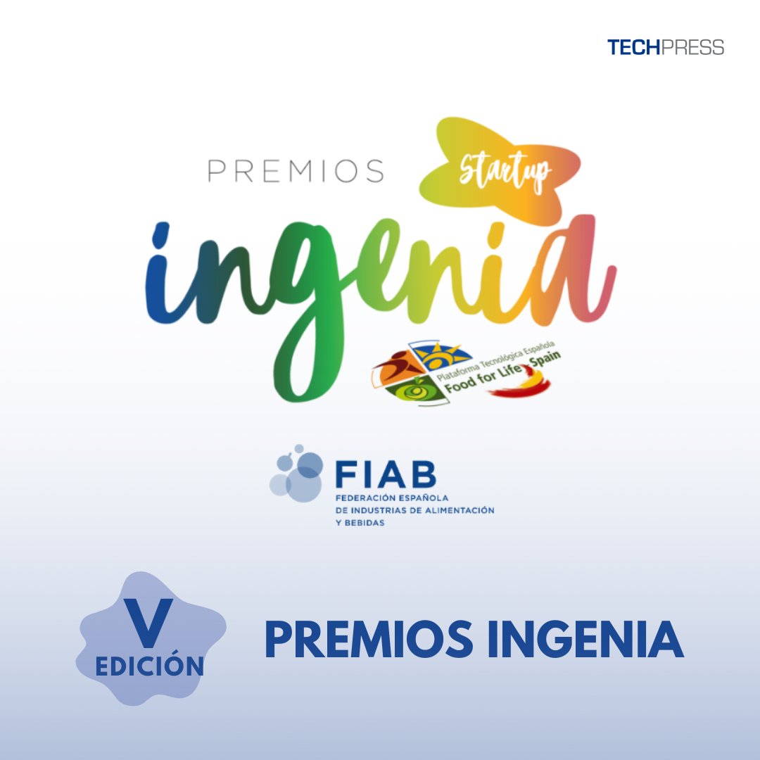 Tecnifood's tweet photo. La @esFIAB , ha presentando la quinta convocatoria de los #PremiosIngeniaStartups, a través de la plataforma tecnológica Food for Life-Spain.
🗓️ Las candidaturas se pueden presentar hasta el 26 de mayo.
https://t.co/8T1S16QuZY
#Techpress #tecnifood #industriaalimentación https://t.co/E0kmVEdNSC