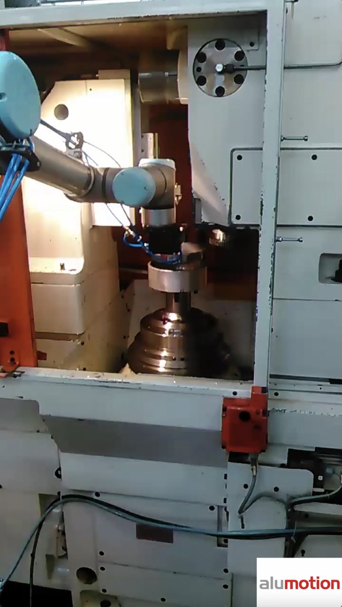 alumotionsrl's tweet image. Ecco una delle numerose installazioni di cella robotica per l'automazione del carico/scarico di macchina utensile che abbiamo realizzato in questi anni con @UR_Italy
youtube.com/shorts/-Y6pzB_…
Per nuove applicazioni robotiche ogni settimana, segui ➡️ #robotapplication