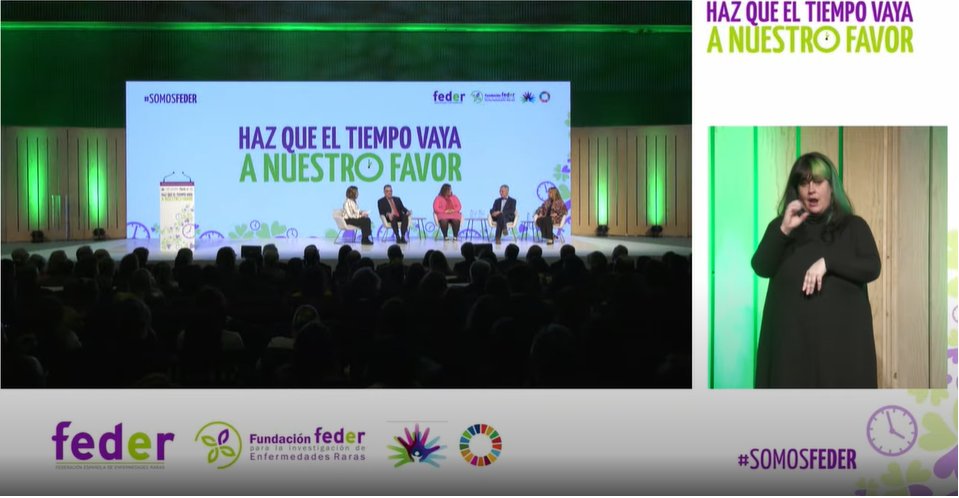 FEDER_ONG's tweet photo. 🟢 Los premiados exponen sus proyectos e iniciativas que hacen que ponen el #tiempoafavor de las familias

🌟 Ángel Carracedo @GMXenomica 
🌟 Beatriz Fernández Barrio @FEGEREC  
🌟 Ana Rath @Orphanet 
🌟 @yann_eurordis  @eurordis 

🔴 En directo: https://t.co/koNXyQ0lk2 https://t.co/FKMaxcLT3H