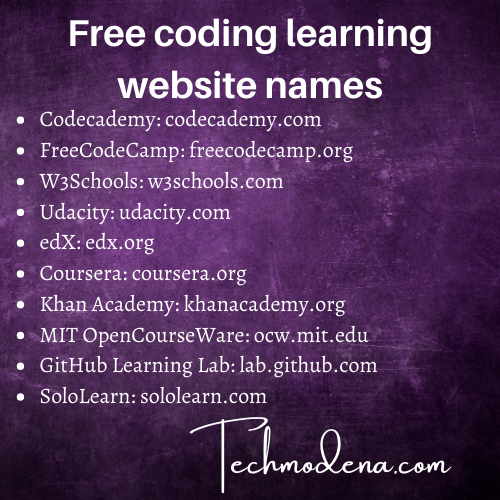 tech_modena's tweet image. "Want to learn coding for free? Check out these 10 websites that offer coding courses, tutorials, and exercises for beginners and experienced developers. Start your coding journey today! #coding #learntocode #freecodingcourses"