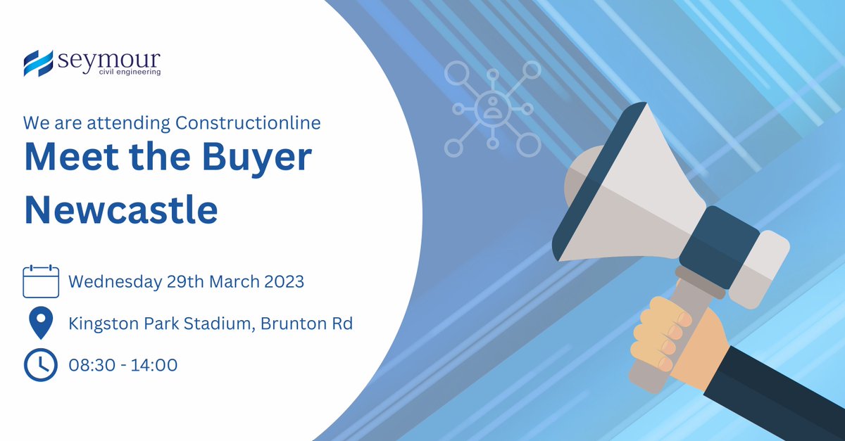 SeymourCEC's tweet photo. We will be attending Constructionline Meet the Buyer event in Newcastle on Wednesday 29 March. The event is free to attend so if you are interested in working with us, please do come and say hello and find out more about our pipeline of work
#MeetTheBuyer #Constructionline https://t.co/4RzpVoneeY