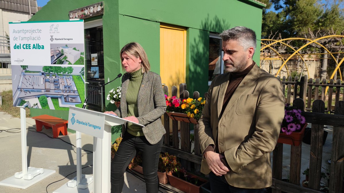 Dipta_cat's tweet photo. 🎙️@nllaurado: Amb el projecte d'ampliació del #CEEAlba “donem resposta a les demandes de l’equip docent, les famílies i el conjunt de la comunitat educativa, per disposar d’instal·lacions més àmplies i d’acord a les noves necessitats educatives”
#DiptaSuma #EducacióEspecial https://t.co/YqH2U6ydzt