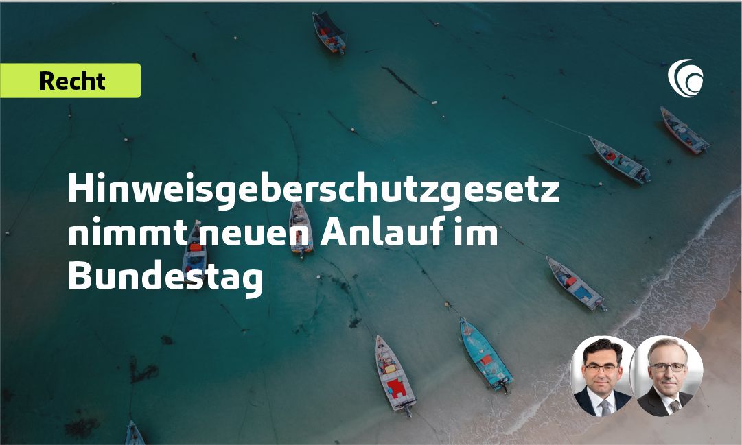 Nachdem der Bundesrat das Hinweisgeberschutzgesetz im Februar dieses Jahres abgelehnt hatte, geht das Gesetz zum besseren Schutz für Whistleblower morgen im Bundestag in die zweite Runde ▶️ bit.ly/3Jpb4Cm

#HinSchG #bundestag #whistleblower #eu