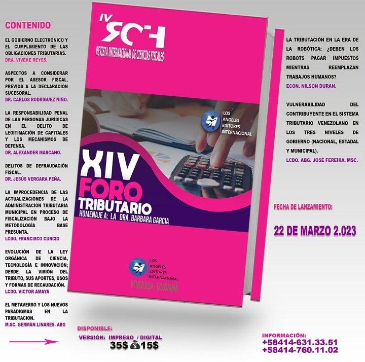 CISCOCURCIO's tweet image. Agradecido por la invitación para estar presente en esta edición de la Revista Ciencias Fiscales.
Mi aporte: Tema: 
La improcedencia de las actuaciones de la Administración Tributaria Municipal en proceso de Fiscalización bajo la metodología Base Presunta.
Gracias por confiar.