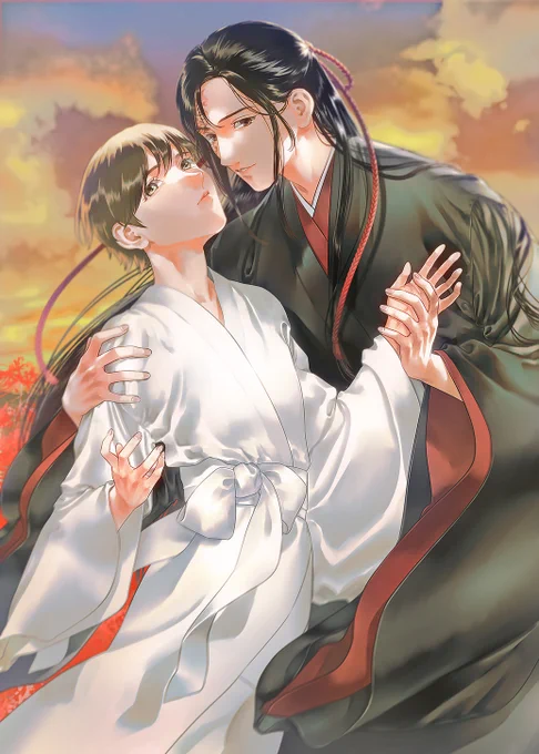 柚槙ゆみ先生()のオリジナル新刊「地獄の閻魔と恋に堕ちたら(上)」の表紙イラスト描かせて頂きました!4/2(日)に開催されるJ.GARDEN53(スペース:め08b「Albino」)で発行だそうです～! 
