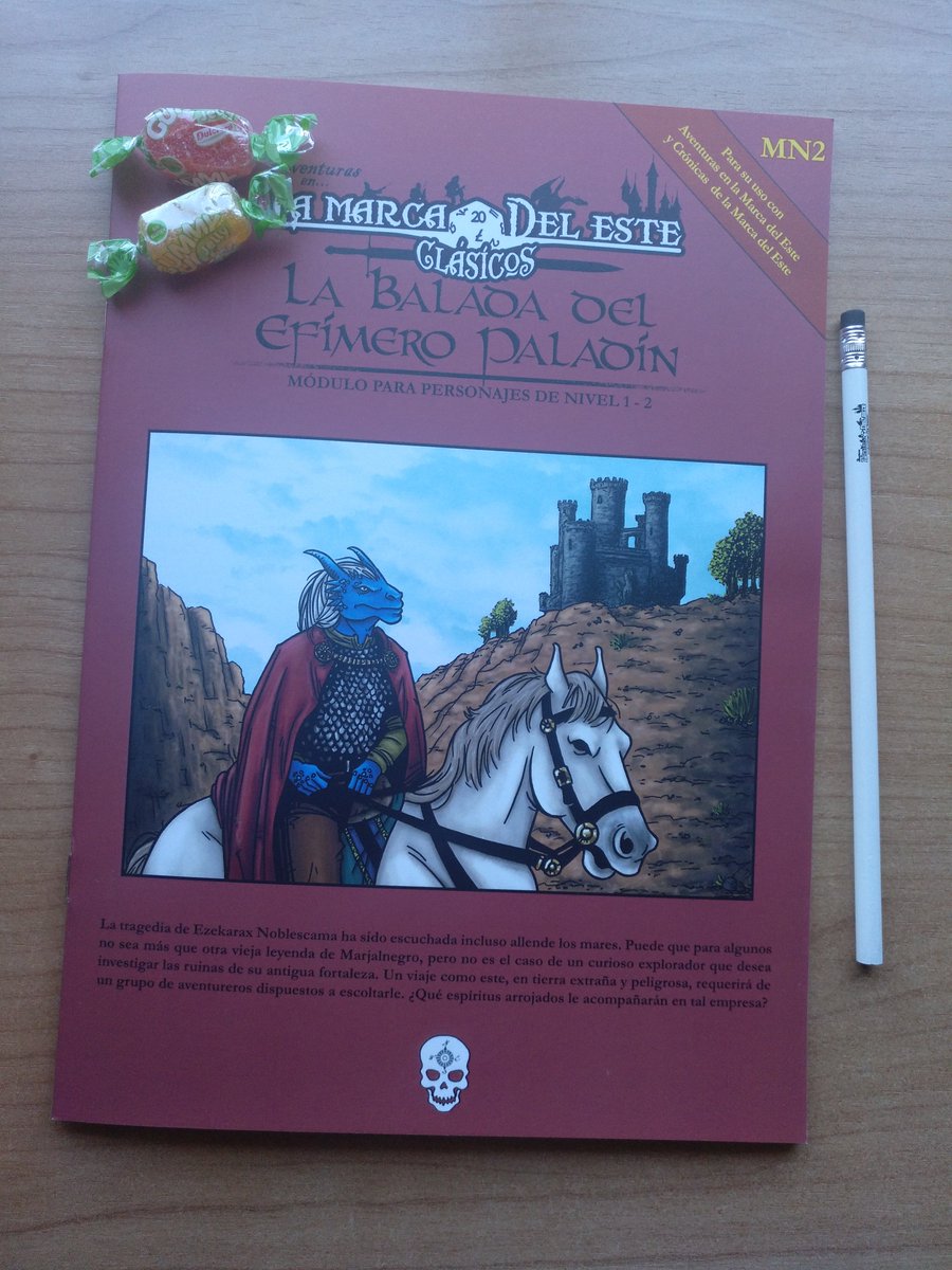 FedeTindalo's tweet photo. Ya tengo mi copia de "La Balada del efímero paladín" de @ManuStrawdog. Gracias @TesorosdlMarca por la rapidez (y el lápiz de regalo). Esta será mi lectura para el fin de semana. https://t.co/cscCCIy1hR