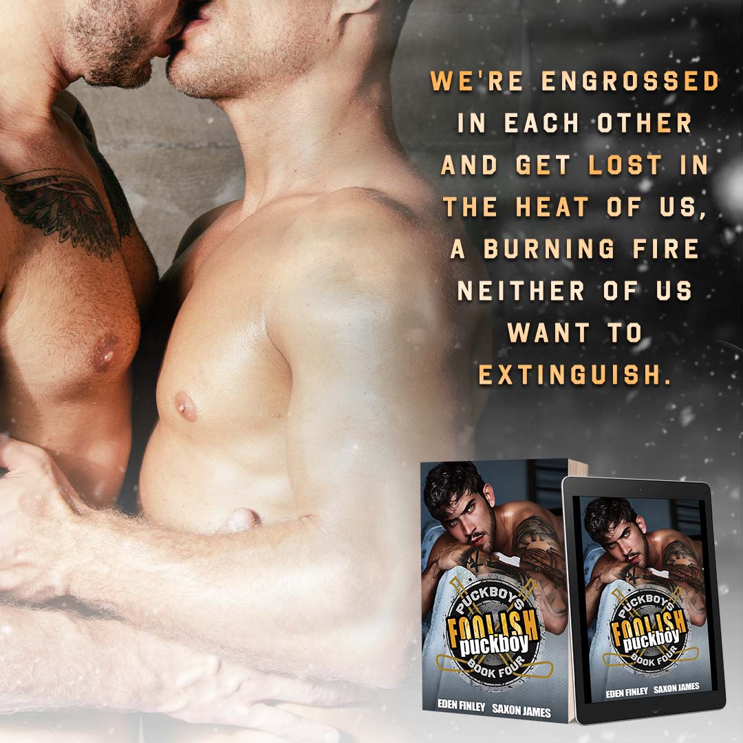 COVER AND EXCERPT REVEAL WITH ARC GIVEAWAY: Foolish Puckboy by Eden Finley &amp; Saxon James  rainbowsandsunshine.home.blog/2023/03/16/cov… 

Win 1 of 5 eARCs!

#MMRomance #LGBT #newrelease #coverreveal #coverlove #giveaway #excerpt #EdenFinley #SaxonJames #SaxonJames #sportsromance #hockeyromance #queer