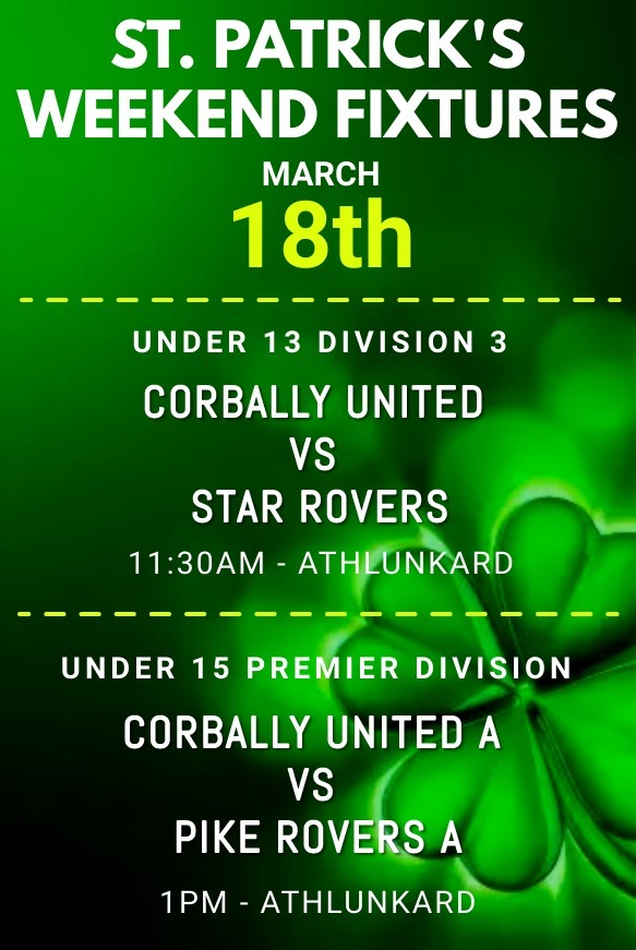 We have two fixtures this weekend for our Young Superblues
We hope everyone has a safe & Enjoyable St Patrick's Day🇮🇪🇮🇪🇮🇪
#comeonthesuperblues