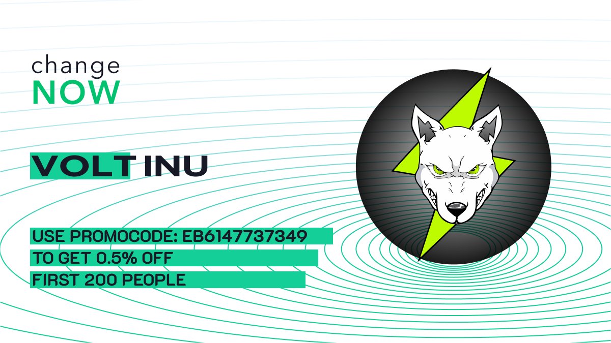 Volt Inu ⚡️ on Twitter "RT ChangeNOW_io ⚡️ Exchanging for