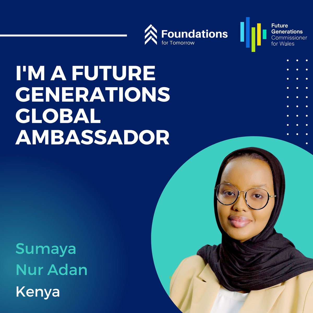 Sumaya Nur (@sumayanur_) on Twitter photo I am thrilled to share that I have been selected as a Future Generations Global Ambassador by the Office of the Future Generations Commissioner for Wales where we’ll work together to unlock the potential of young leaders around the world 2 be productive advocates for our future! I am thrilled to share that I have been selected as a Future Generations Global Ambassador by the Office of the Future Generations Commissioner for Wales where we’ll work together to unlock the potential of young leaders around the world 2 be productive advocates for our future!