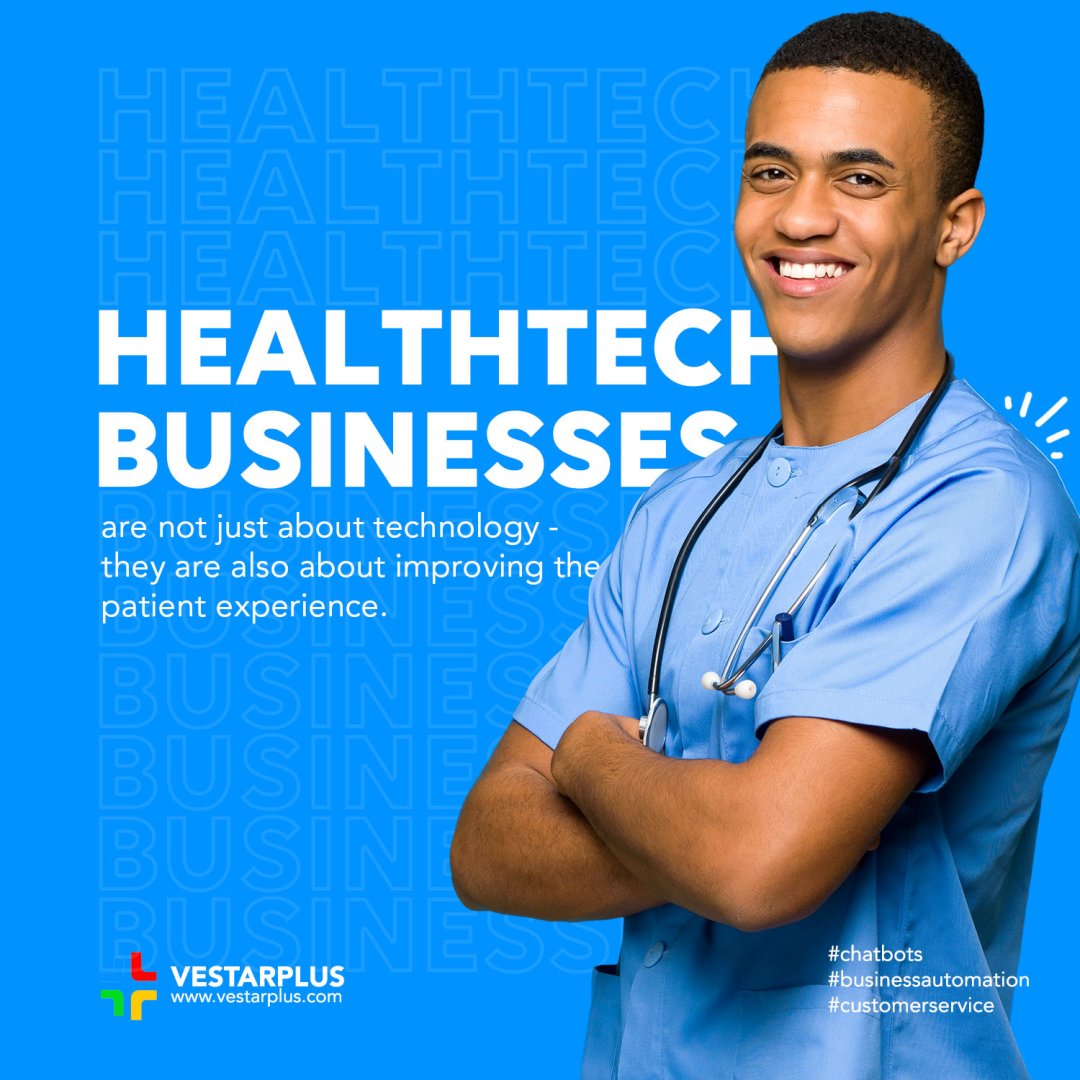 HealthTech businesses are not just about technology - they are also about improving the patient experience.

#HealthTech #digitalhealth #healthcare #innovation #telemedicine #wearables #remotehealthcare #patientcare  #healthtechimpact #healthtechfuture