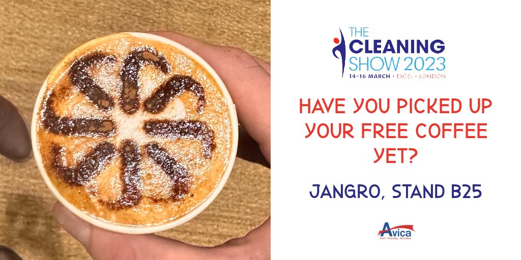 Ready for a coffee? Our barista is on hand to make a delicious drink for you, just when you really need it. And it's FREE! Jangro stand B25

#freecoffee #free #thecleaningshow @JangroLtd