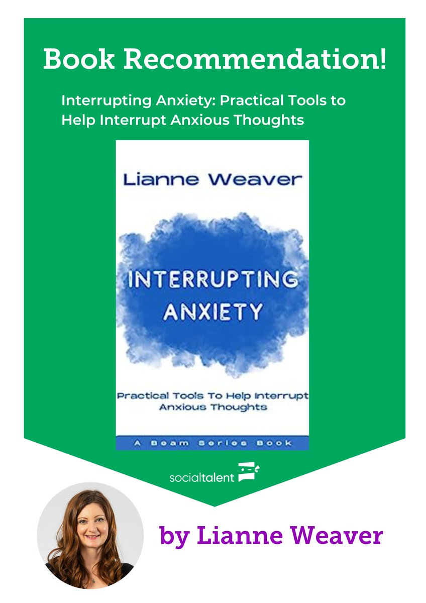 ASocialtalent's tweet photo. 📕 Book Recommendation 📕

@SocialTalent author @LianneBeam has released a new book, 'Interrupting Anxiety'

This book offers tools and techniques for wellbeing and personal development to help anyone struggling with anxiety feel more in control.

#anxiety #Wellbeing #development https://t.co/QcofaXUtTU
