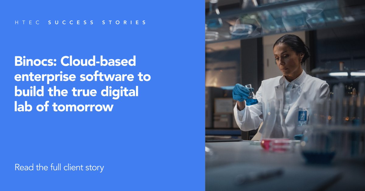 HTECgroup's tweet photo. #Binocs believes in the future of digitally enabled labs, where traditional spreadsheets are replaced with a unified connected system. https://t.co/AMS1lDf5VJ