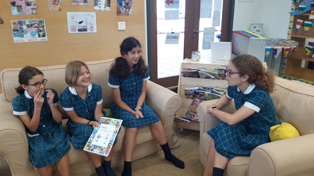 MCMPrepSchool's tweet photo. Another successful meeting for the library newsletter team @MCMPrepSchool this week. The next issue will be out just before the end of term. We can't wait! #MCMPrepLibrary https://t.co/djs8K13qz3