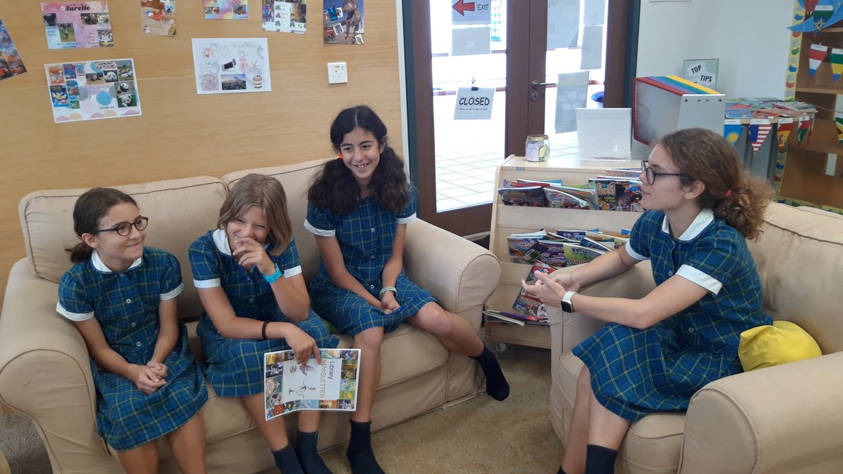 MCMPrepSchool's tweet photo. Another successful meeting for the library newsletter team @MCMPrepSchool this week. The next issue will be out just before the end of term. We can't wait! #MCMPrepLibrary https://t.co/djs8K13qz3