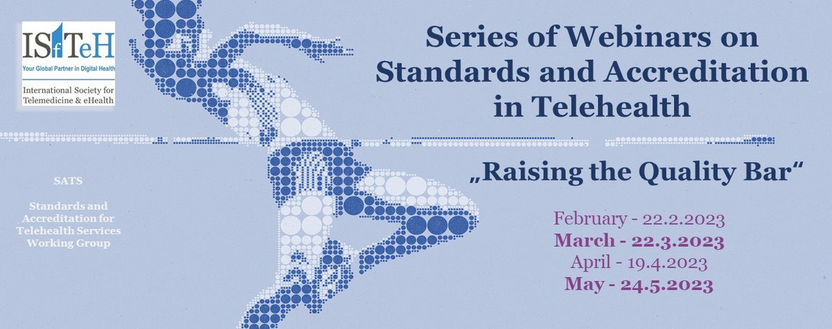 What makes #telehealth work: Insights from Australia &amp; Brazil and developments in standardisation of telehealth. Hear from Alan Taylor (<a href="/flinders/">Flinders University</a>, <a href="/aus_telehealth/">ATHS</a>) about <a href="/isostandards/">ISO</a> and how to embed telehealth in healthcare.
March 22nd. Register at: us02web.zoom.us/webinar/regist…