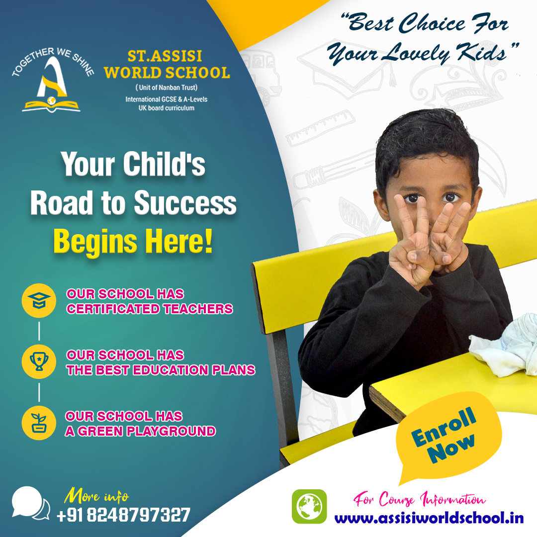 Your Child's Road to Success Begins here..!

#school #pearson #pearsonedexcel #pearsoneducation #maduraiworldschool #worldschool #kindergarten #kindergartenschool #assisi #assisiworldschool #bestschoolimadurai #specialcoaching #studentslevel